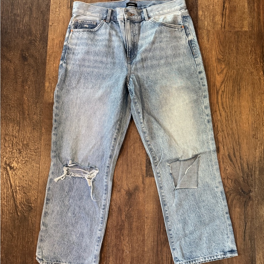 Express high rise ankle straight jeans - 12